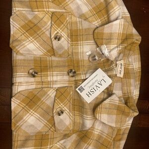 Lavish Mustard Plaid Jacket